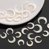1pc/bag Natural White Shell Crescent Shaped Beads DIY Bracelet Necklace Earrings Jewelry Accessories