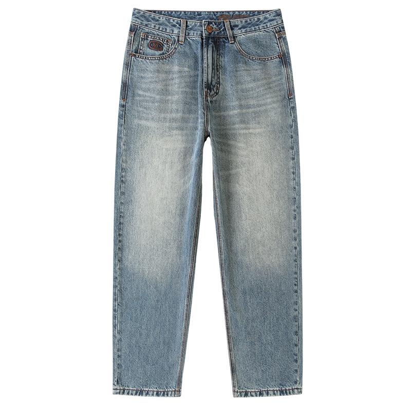 New Spring and Summer American Retro Loose Straight Jeans Comfortable Urban Style Men