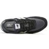 New Balance Comp 100 Women Retro Comfort Split Leather Synthetic Leather Low Casual Running Shoes Black Gray WLC100JB
