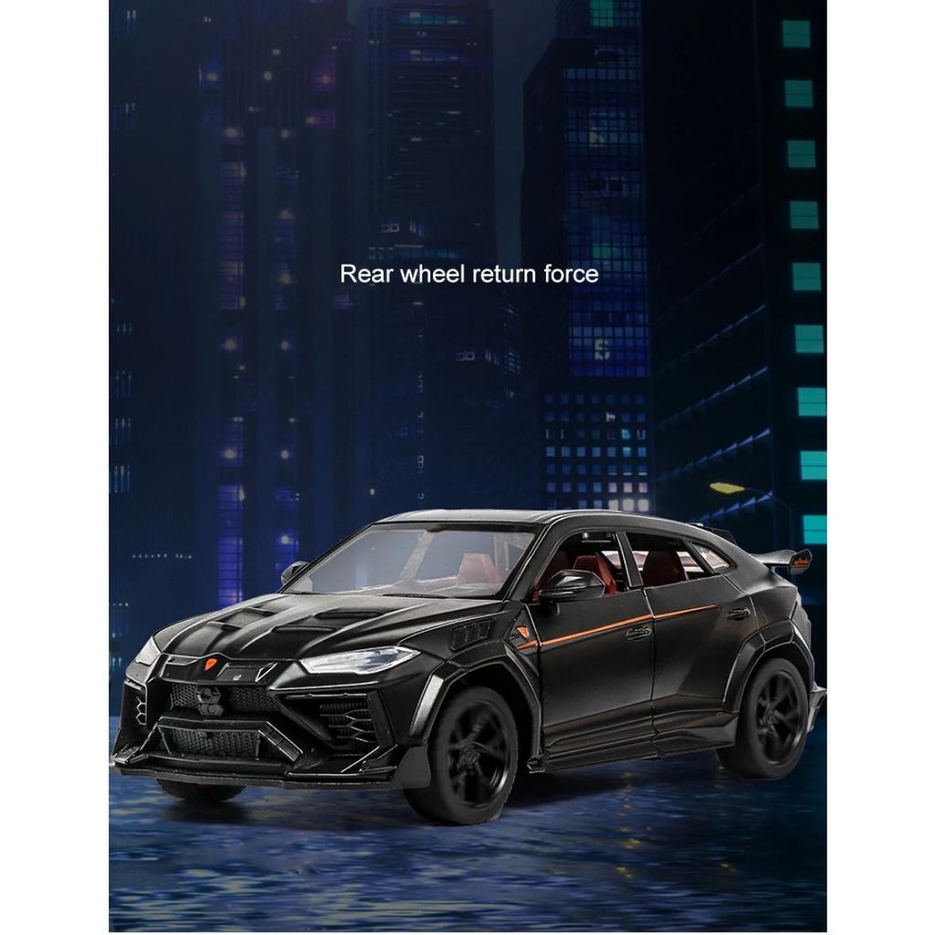 1/24 Lamborghini URUS Bison Mansory SUV Alloy Cast Toy Car Model Sound and Light Children's Toy Collectibles Birthday Gift