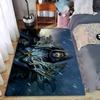 Mysterious Dark Knight Style Carpet Decoration Suitable for Use As an Anti-slip Game Mat for Living Room and Bedroom Sofas