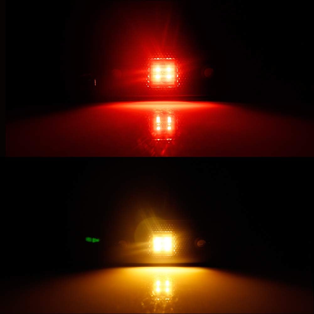 Smoked Lens LED Side Marker Light Kit Compatible with 2015-2018 Mercedes W463 G-Class G550 G63 G65 AMG, Replace Front/Back OEM Sidemarker Lamps…