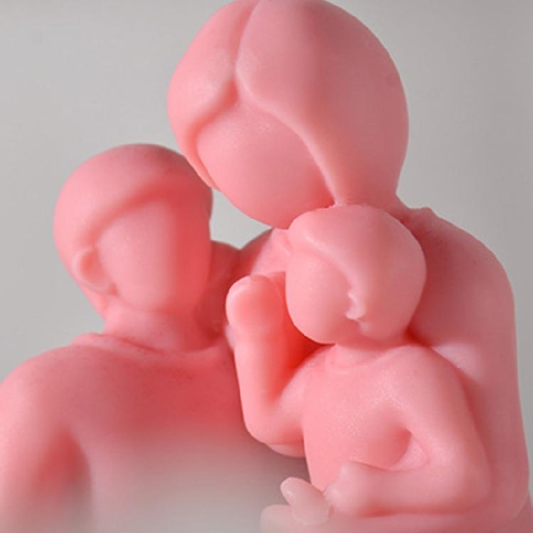 Couples Candle Mold Mother and Kids Candle Silicone Moulds DIY Home Decorations