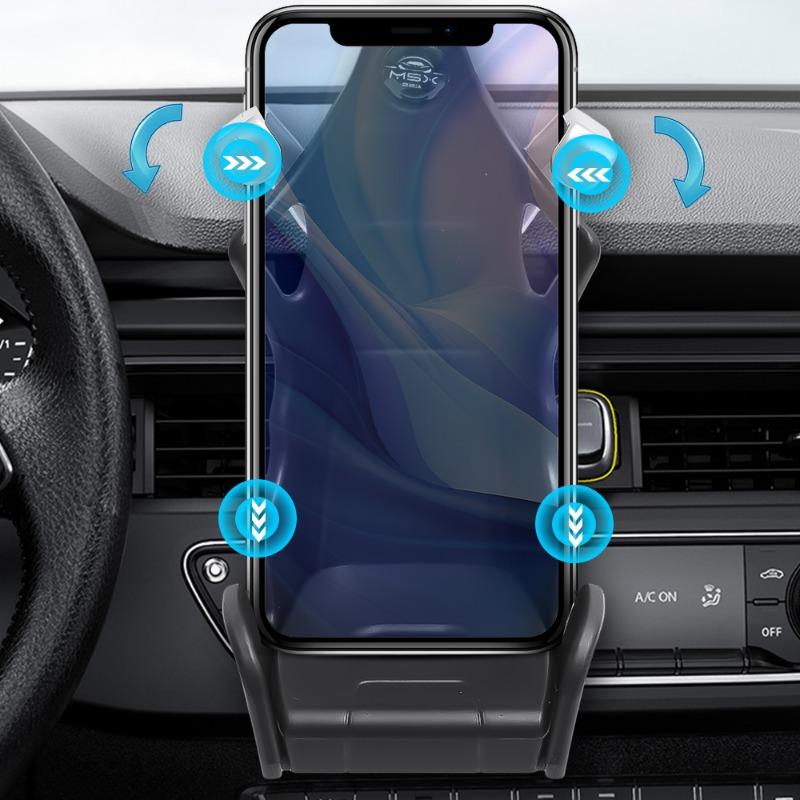 Držák mobilního telefonu ve tvaru závodní sedačky Multifunkční stabilní držák navigace do auta Větrací otvor Antivibrační pevná spona