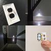 Versatile Wall Outlet Cover Socket Plate With Led Night Light Sensor For Safe Use