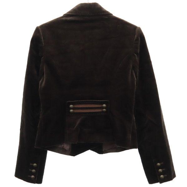 EPOCA Velour Double tailored jacket 38 Brown Women Used