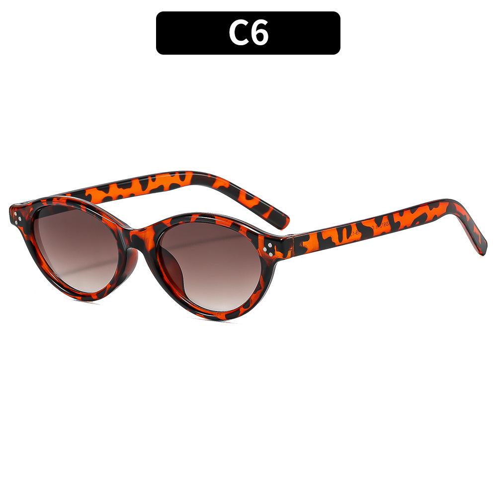New European and American fashion small frame rice nail sunglasses anti-ultraviolet high-end street shooting versatile sunglasses trend