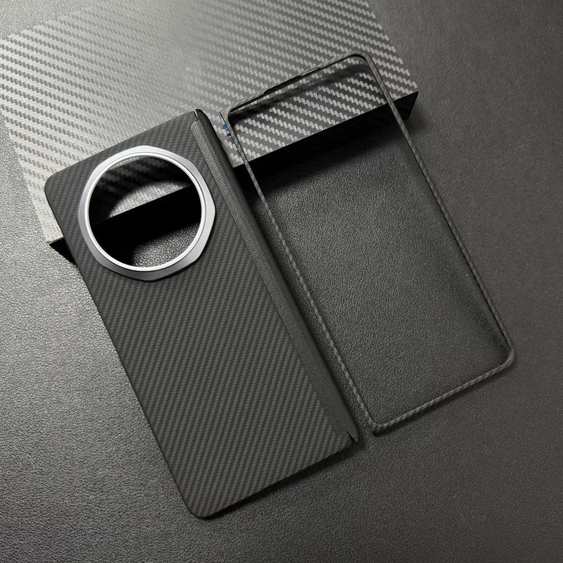 Custodia magnetica per telefono Honor Magic V6 in fibra aramidica Kevlar