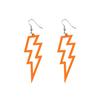 Geometric Acrylic Lightning Bolt Earrings: Bold, Fashionable Statement Jewelry for Women
