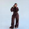 Completo Due Pezzi da Donna Slim Fit con Cappuccio e Coulisse 2026 Outfit Streetwear Manica Lunga Casual