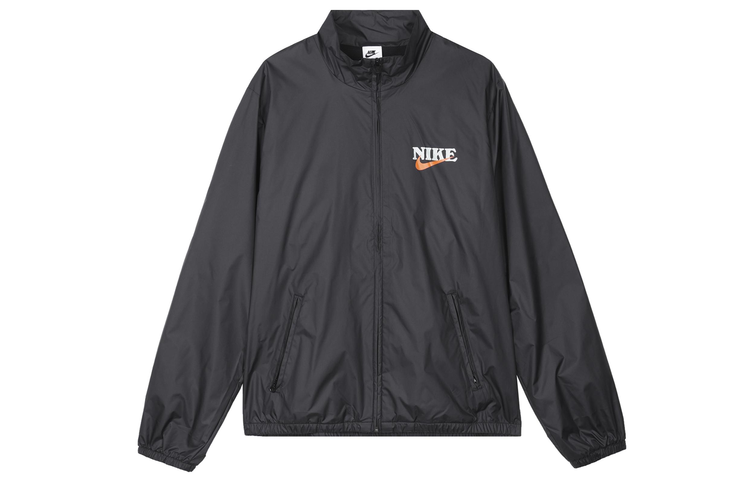 Nike Jackets Men s Black Stand Collar Moderate Other HF1113-010 S