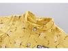 Toddler Summer Cartoon Short-Sleeve Shirt & Shorts Set