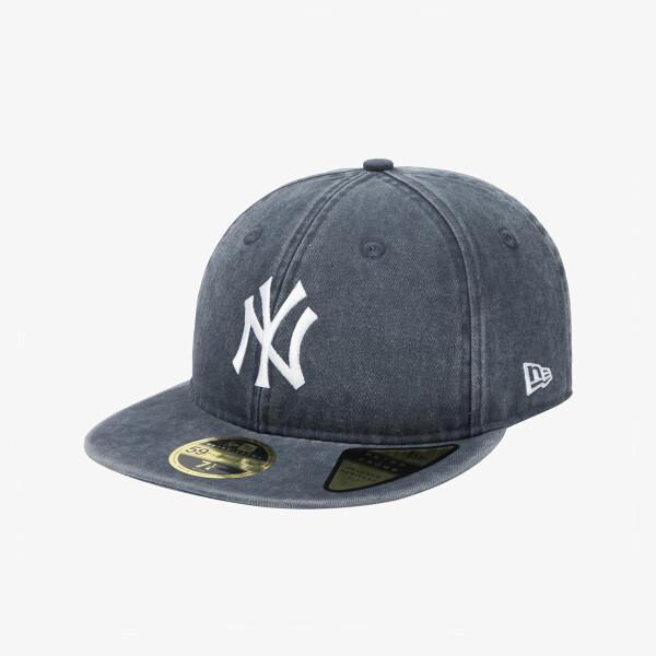 

New Era МЛБ Нью-Йорк Янкис Пигментный кислотный стирка Ретро Корона Fitted Кепка Темно-синий navy/712