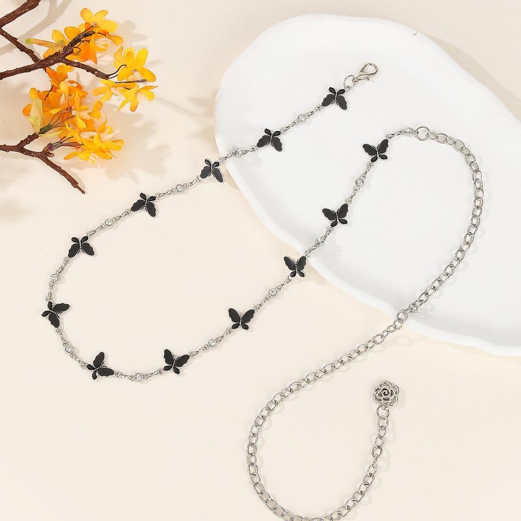 Butterfly Waist Chain Ladies Belt Women'S Decorative Dress Waist With Jk Skirt Pant Chain Slip Skirt