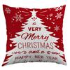 Christmas Decor Pillow Cover With Plush Material For Living Room Festive Decor