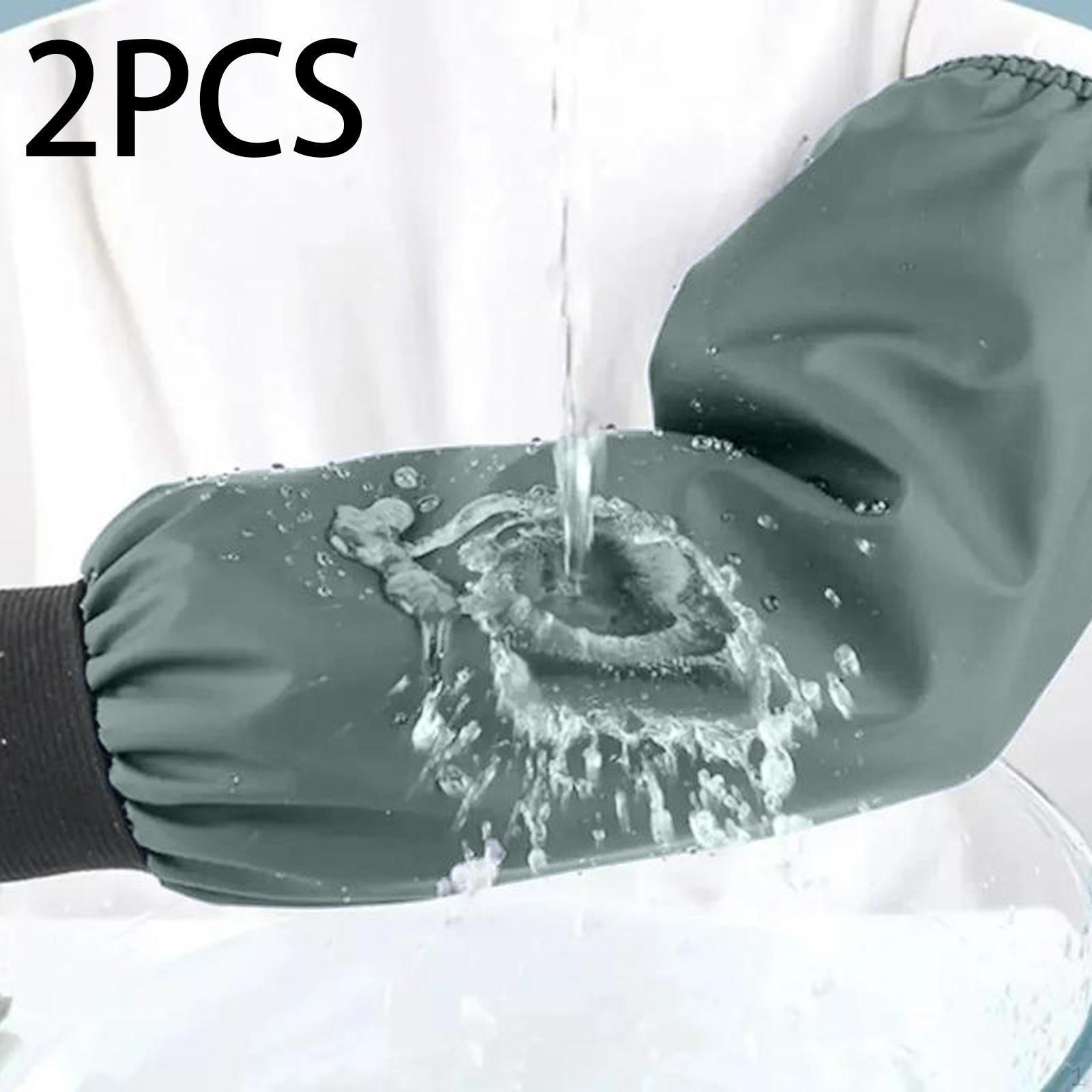 

Чистящие нарукавники с длинным рукавом, многофункциональные моющиеся кухонные защитные нарукавники для рыбалки темно-зеленого