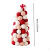 Christmas Pompom Tree Tabletop Decor Table Top Xmas Decoration for Restaurant