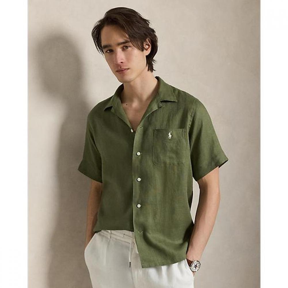 Polo Ralph Lauren Men S claSSic Fit Linen Camp Shirt Mnpowov1n821020300