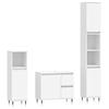 VidaXL Ensemble de meubles salle de bain 3 pcs blanc bois d'ingénierie 3190213