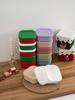 Color Kids 1 Stück Baby-Fütterungsnapf Lunchbox Bento Auslaufsicher Mikrowellengeeignet Lebensmittelbehälter Kinder Schulgeschirr Weihnachtsgeschenk