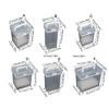 Portable Plastic Art Supply Organiser with Handle Multi Compartment Marker Storage Box For Neat Desktop Arrangement