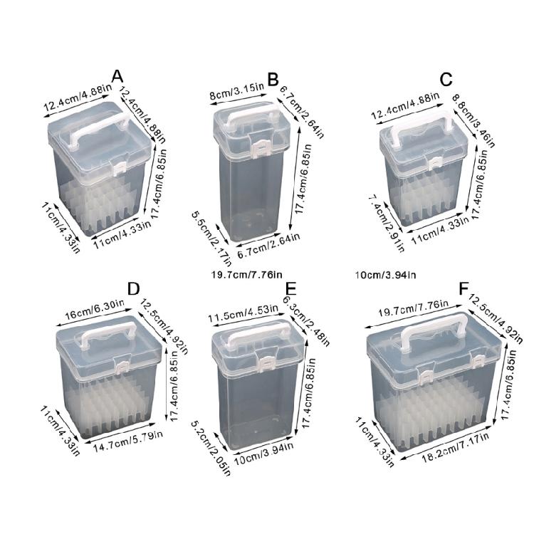 Portable Plastic Art Supply Organiser with Handle Multi Compartment Marker Storage Box For Neat Desktop Arrangement