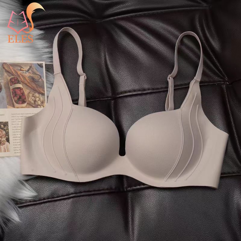 Women Thin Comfortable No-wire Bra To Collect Breasts and Prevent Sagging Seamless Bra Push-up Bra Underwear