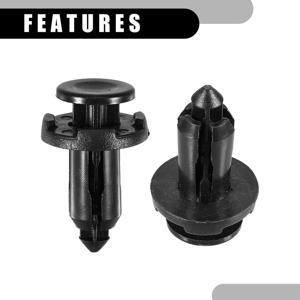 Partuto Push Type Retainer Clip No.909140007 - Fastener Rivet Kit for Car Inner Bumper