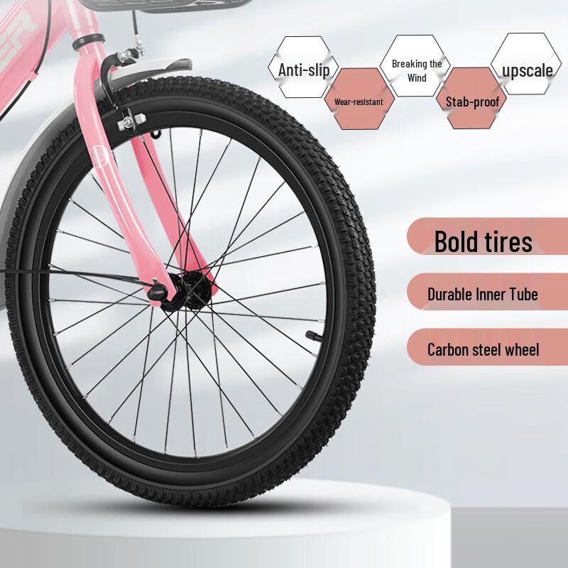FOREVER Girls' Foldable Single Speed Kids Bike