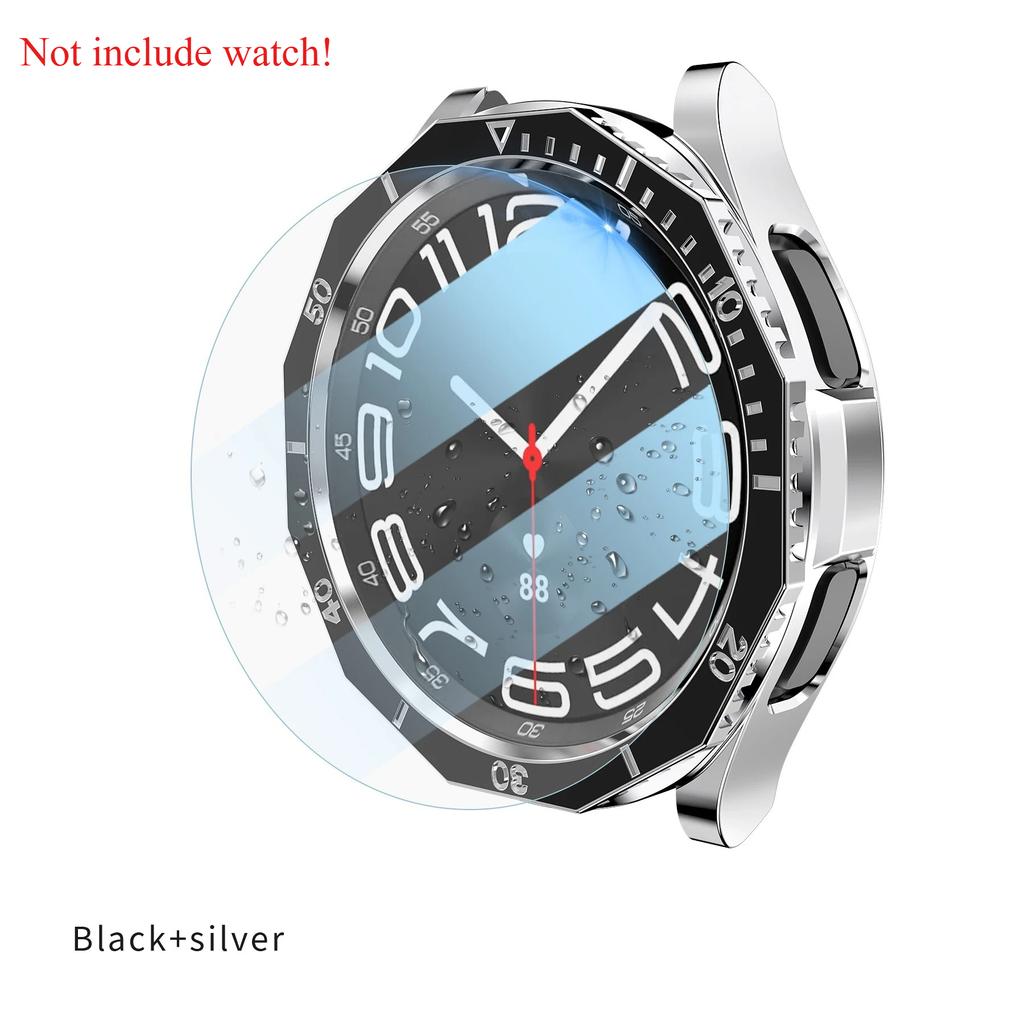 3 In 1 Case+Bezel Ring+Glass Film For Samsung Galaxy Watch 6 Classic 47MM 43MM Screen Protector Galaxy Watch 6 Classic Bumper