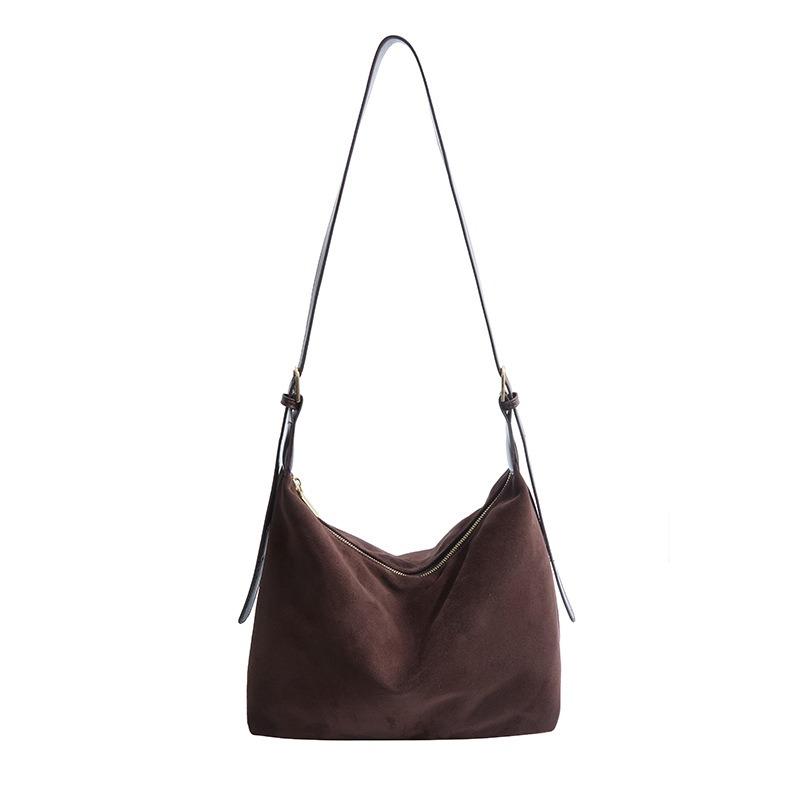 Retro bag women's large-capacity autumn and winter new casual shoulder messenger bag versatile commuter tote bag