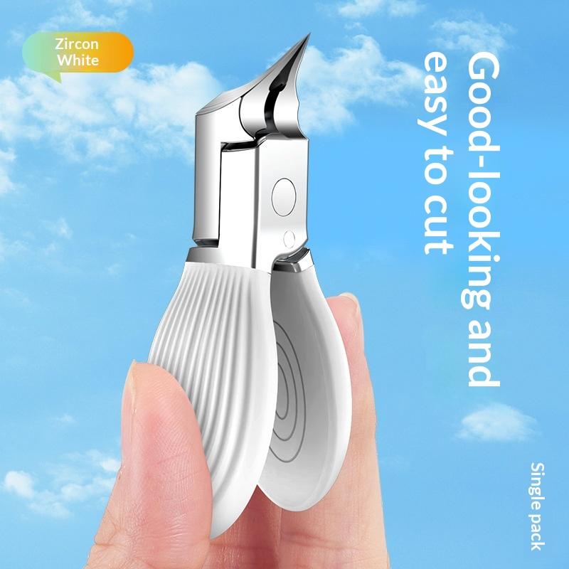 Portable Mini Anti-Splash Nail Clipper Slanted Edge Ingrown Toenail Trimmer Manicure Pedicure Tool