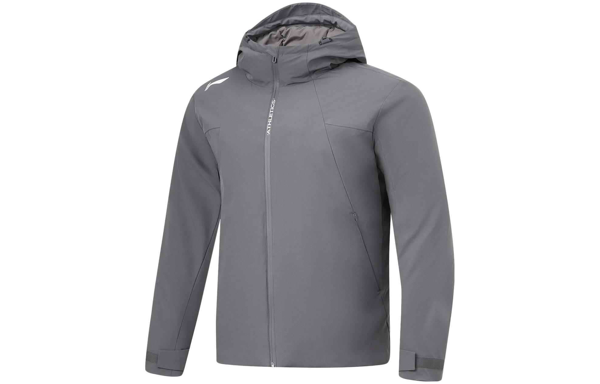 Li Ning Хот Потс Коллекция пуховиков Пуховик мужской Магнитный серый AYMT309-3 L