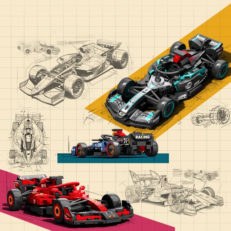 SEMBO BLOCK BK8 City Sports Car Racing Model Assembly Building Block Technology Supercar Vehicle Bricks Toys Boys Birthday Gifts