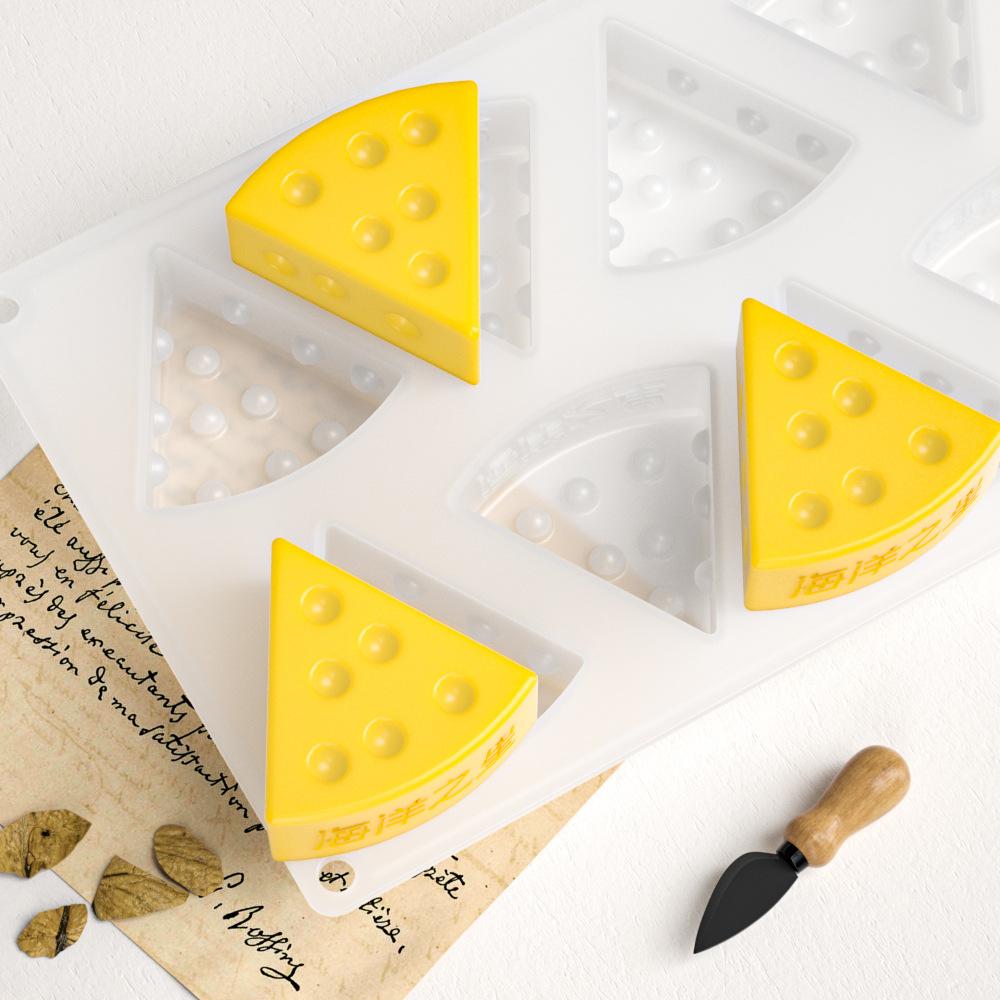 INTODIY 8 Consecutive Mousse Cake Cheese Silicone Mold Ocean Star Soap Aromatherapy Pendant Mold