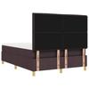 Boxspring bed with headboard Dark Brown 200 x 160 cm Fabric