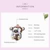 WOSTU 925 Sterling Silver Naughty Monkey zvieracie korálky Brown Charms Fit originálny náramok náhrdelník