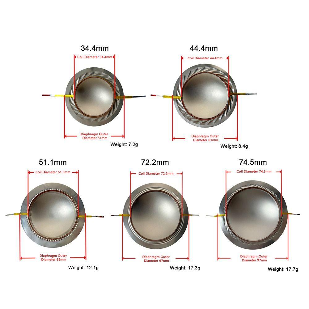 1Pcs DIY Speaker Modification Titanium Film Diaphragm  Audio Equipment Maintenance