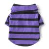 Striped Polo Collar Shirt for Cats and Dogs (Spring/Fall) - Fits Breeds like Teddy, Bichon, Pomeranian