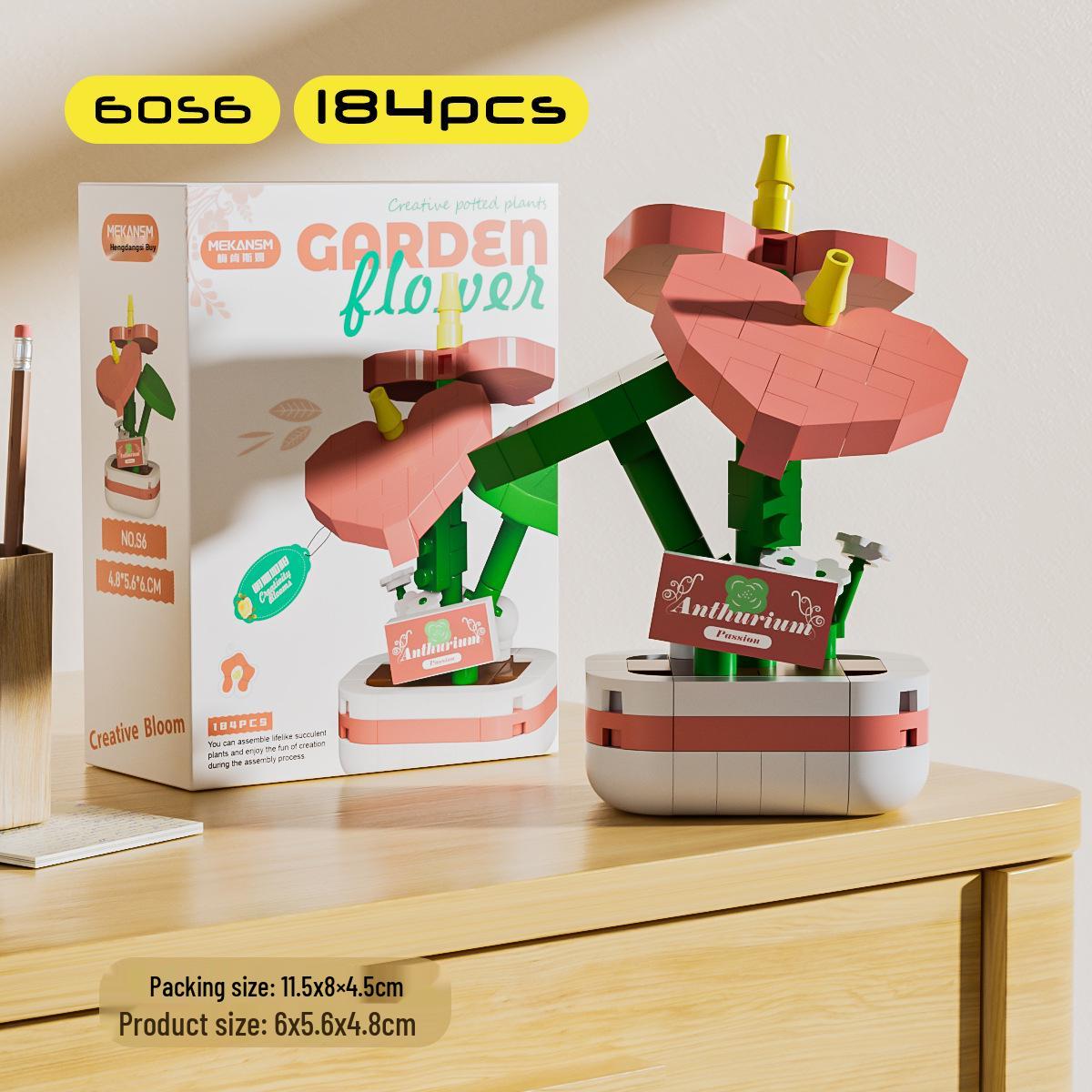 

Interlocking Micro Particle Flower Blocks - Trendy Educational Toy for Kids