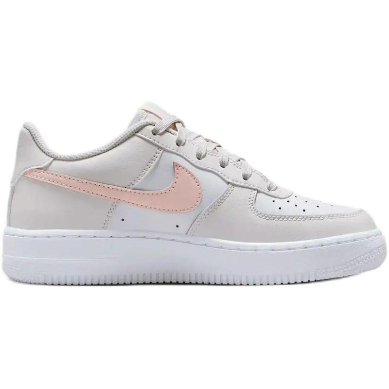 Nike Air Force 1 Abrasion Resistant Low Top Kids' Skateboarding Shoes Gray/White/Pink Sneakers FV5948-006