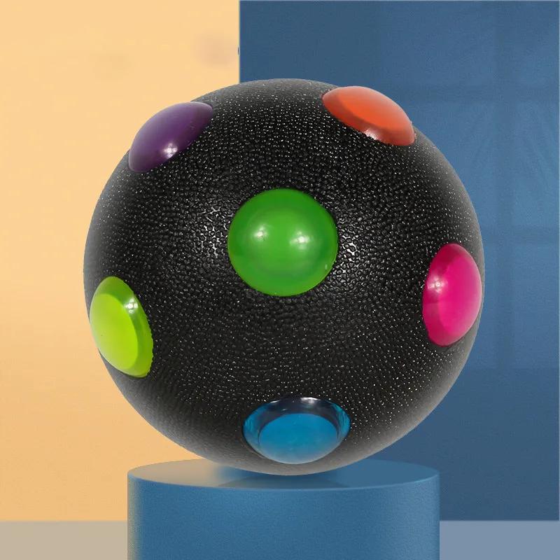 Dog Toy Glowing Ball LED Puppy Balls Flashing Elastic Ball Toy Pet Color Light Ball Interactive Toys For Cats Small Dogs