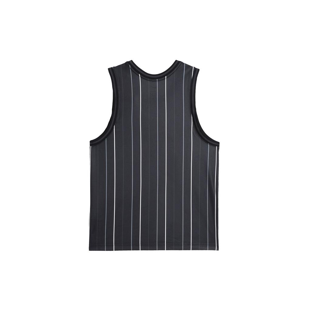 Nike Dri-Fit DNA Striped Round Neck Logo Print Sleeveless Basketball Vest Men Tops Black DX0436-010
