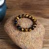 Fashion Tiger Eye Bangles Men 4-12mm Natural Energy Stone Beads Reiki Healing Bracelets for Women Jewelry Pulseras Gift