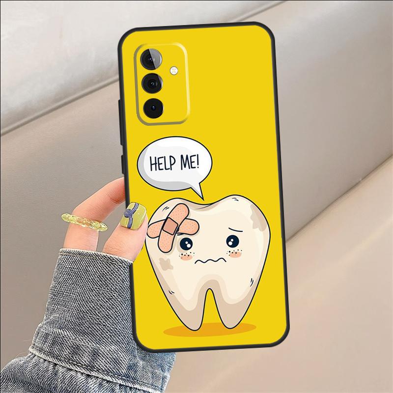 Cartoon Dentist Dental Teeth Case For Samsung Galaxy A06 A05 A32 A16 A55 A36 A26 A54 A34 A14 A22 A52 A35 A15 A53 A13 A56