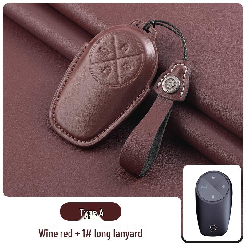 

Genuine Leather Key Case for Nio: ET5T, ES6, ET7, ES8, EC6, ES7, EC7 Protective Shell