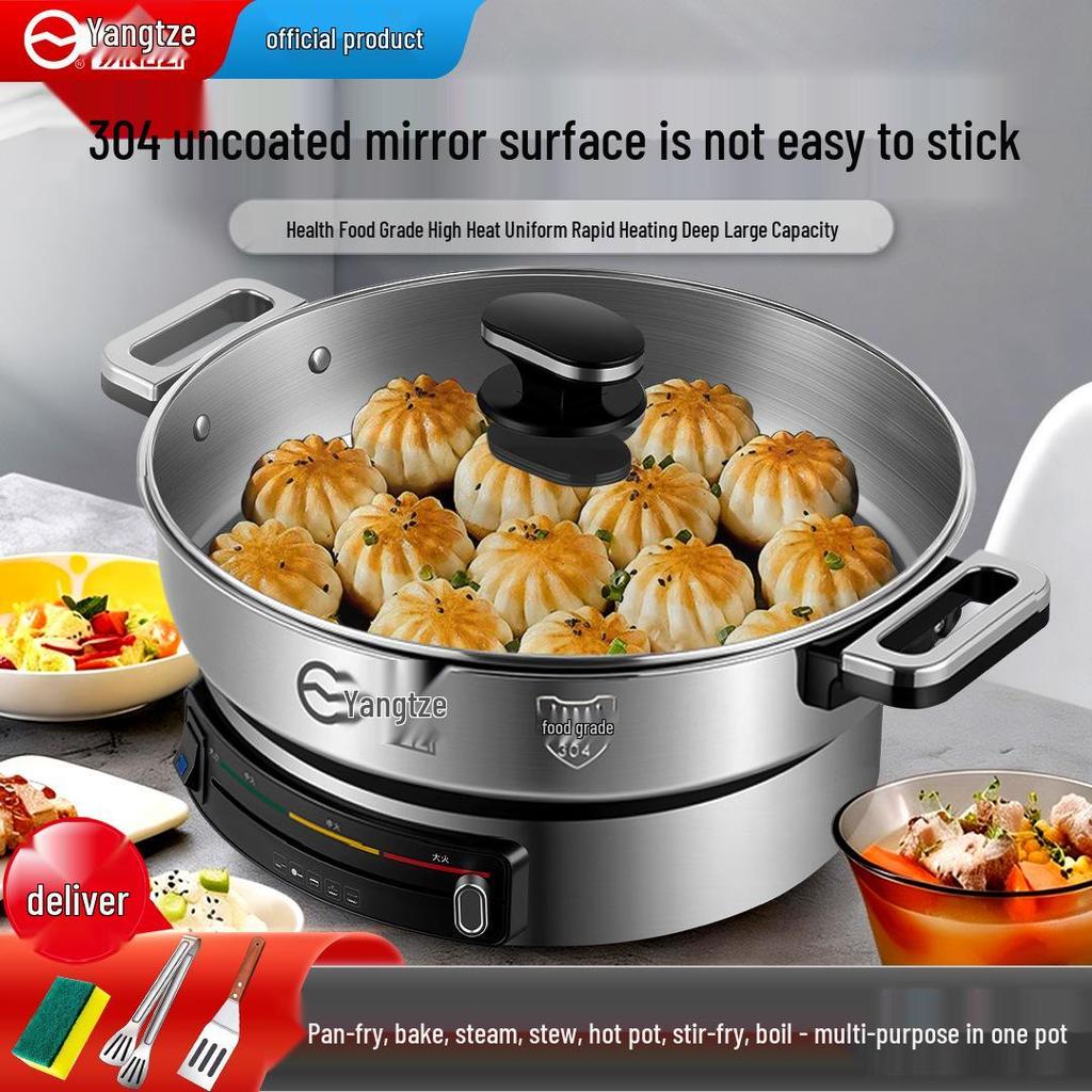 Yangzi Multi-Functional Stainless Steel Electric Griddle Pan