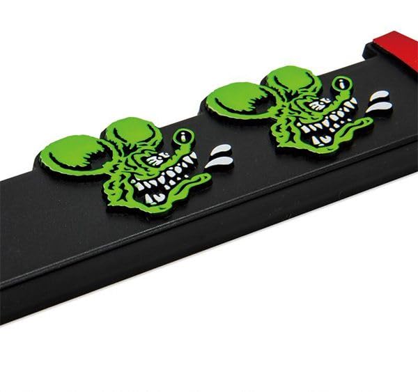 Set of 2: New Standard Rat Fink 3D Face Logo License Plate Frames (MG062BKRF)