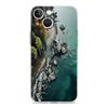 Phone Case For iPhone 15 14 13 12 Mini 11 Pro Max XS X XR 7 8 Plus Clear Shockproof Silicone TPU Cover Forest Geometry Wood
