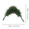 43.5 Inch Christmas Garland Artificial Pine Needle Mailbox Swag Wreath Winter Festival Front Door Wall Window Decoration